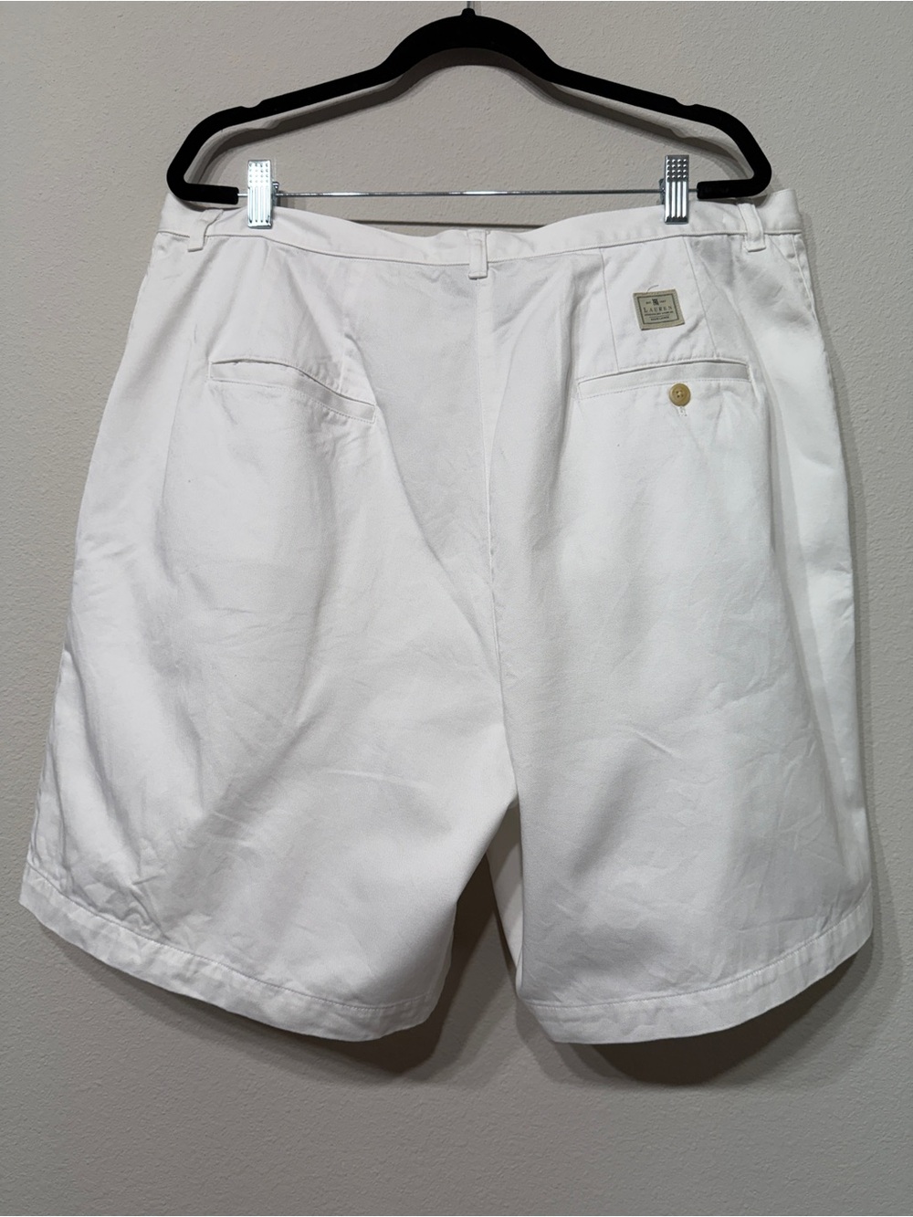 Lauren Ralph Lauren 100% Cotton Pleated Mom Shorts Size 18W Country Golf Club - Picture 2 of 8